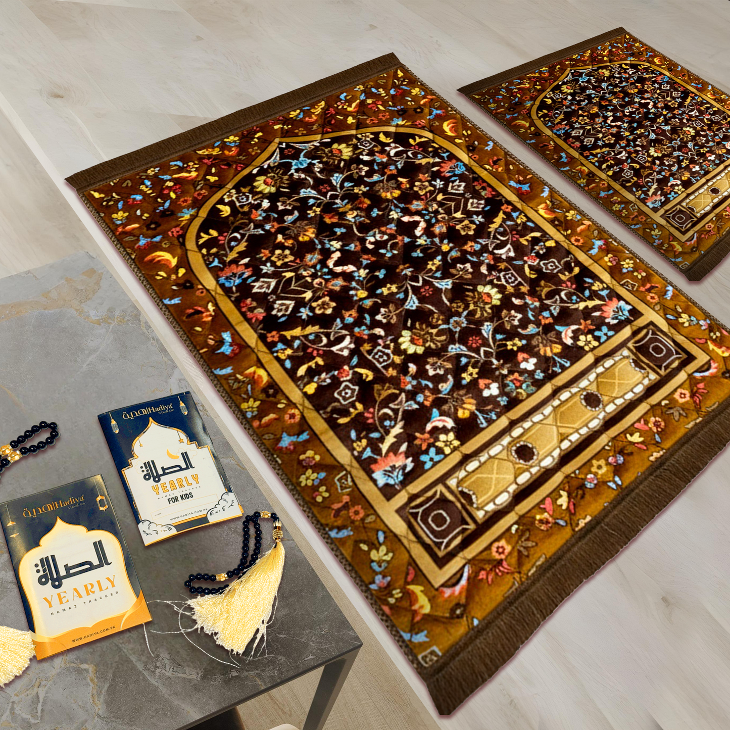 Brown Leaf & Flowers - Salah Harmony