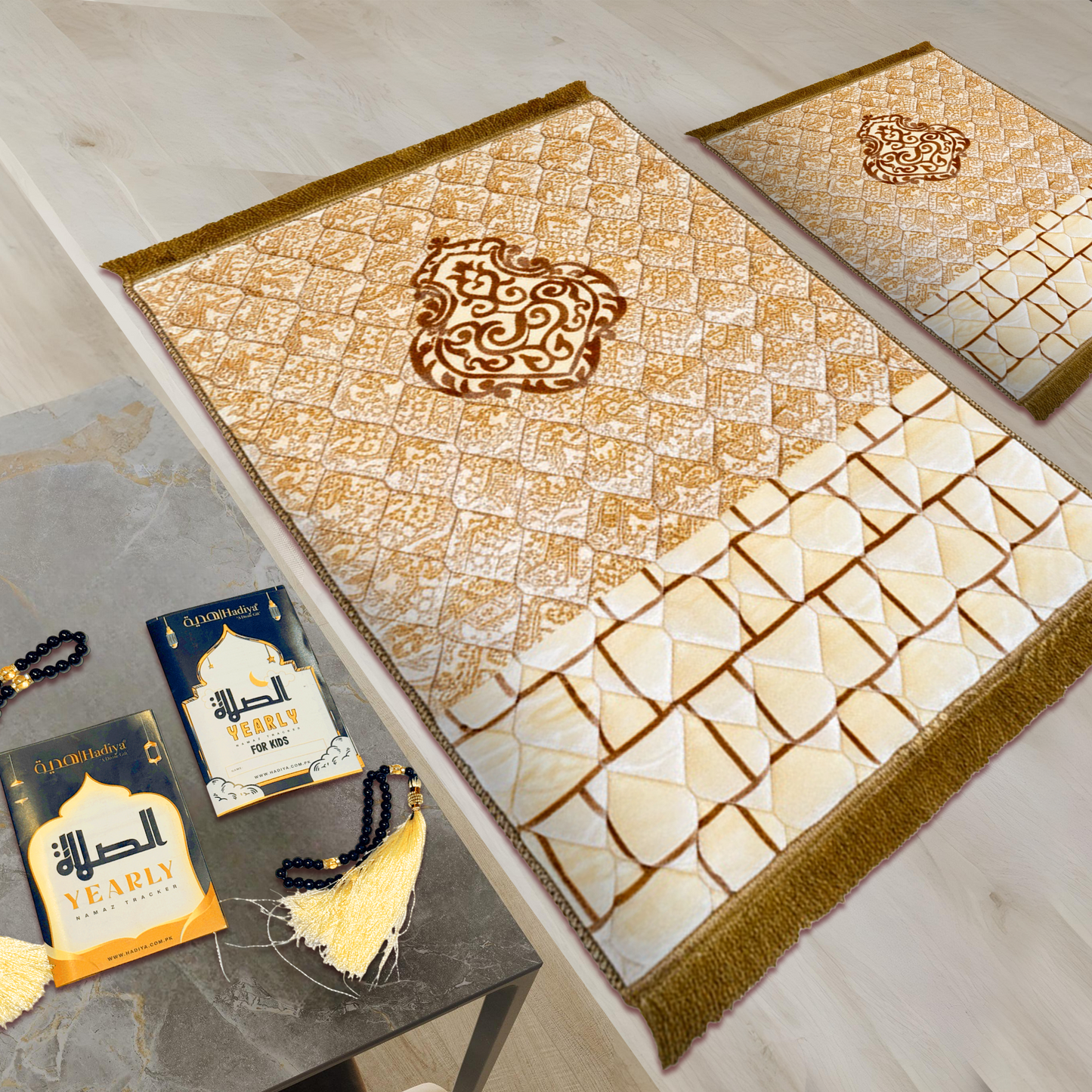 Beige Ghilaf e Kaaba - Salah Harmony