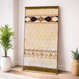 Beige Rhombus Shape - Gold