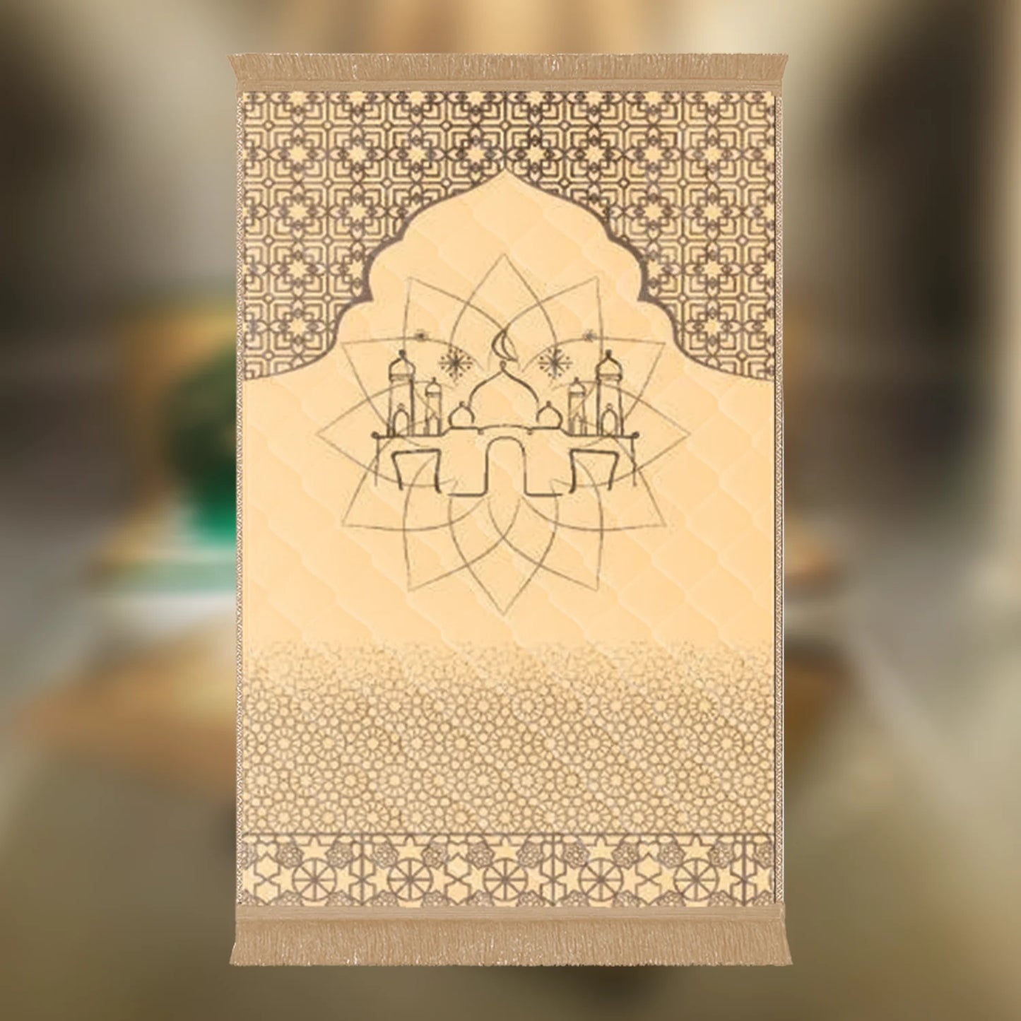 Beige Mosque & Flowers - Budget