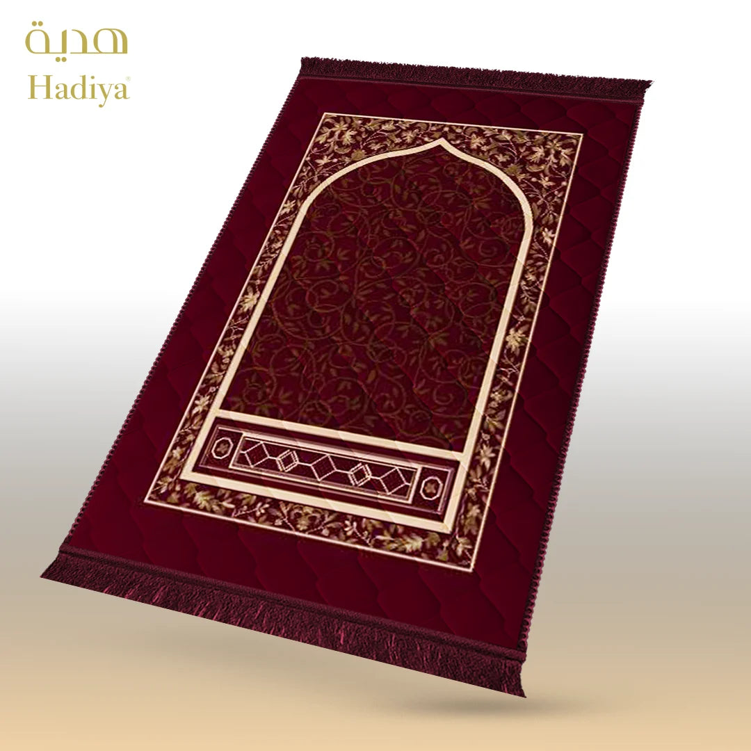 Mahroon Leaves & Flowers - Lite