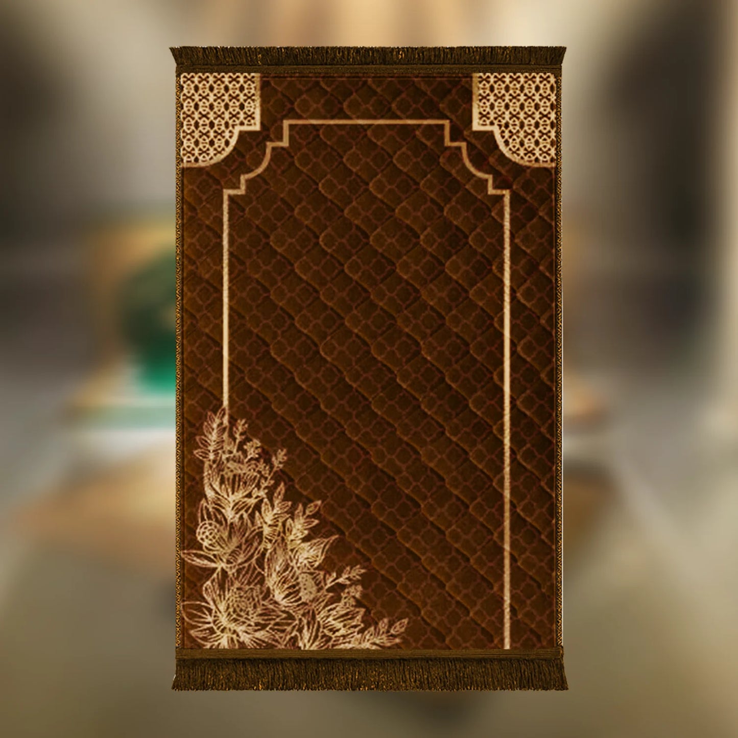 Brown Motive Leaf & Flower - Budget