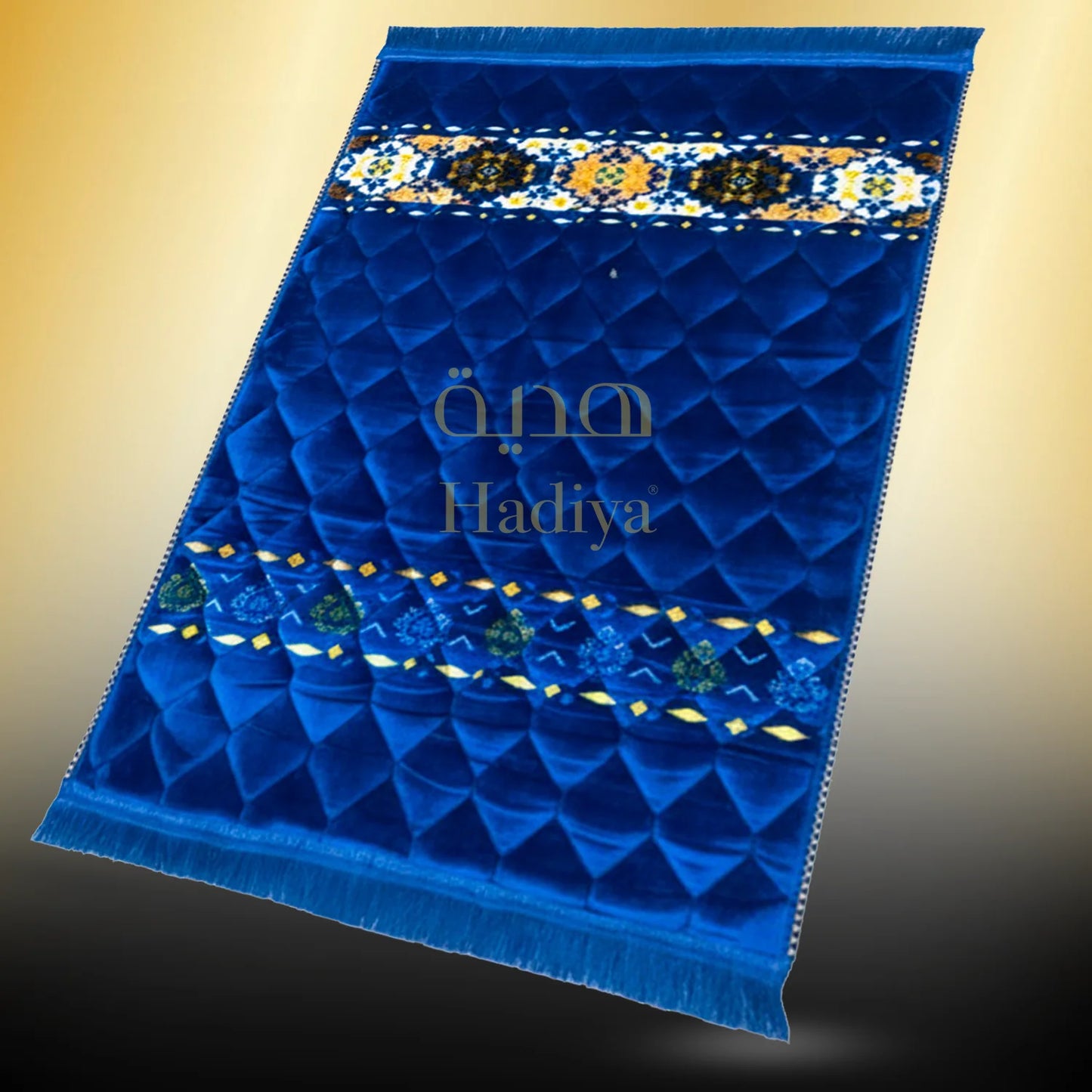 Navyblue Rhombus Shape - Gold