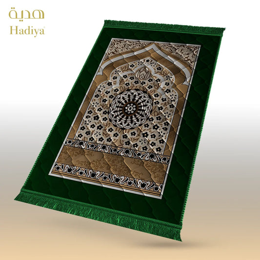 Green Mosque Motive & Flowers - Lite