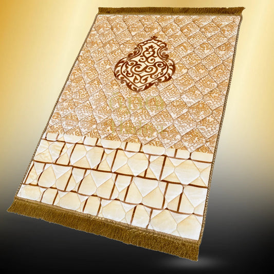 Beige Ghilaf e Kaaba - Gold