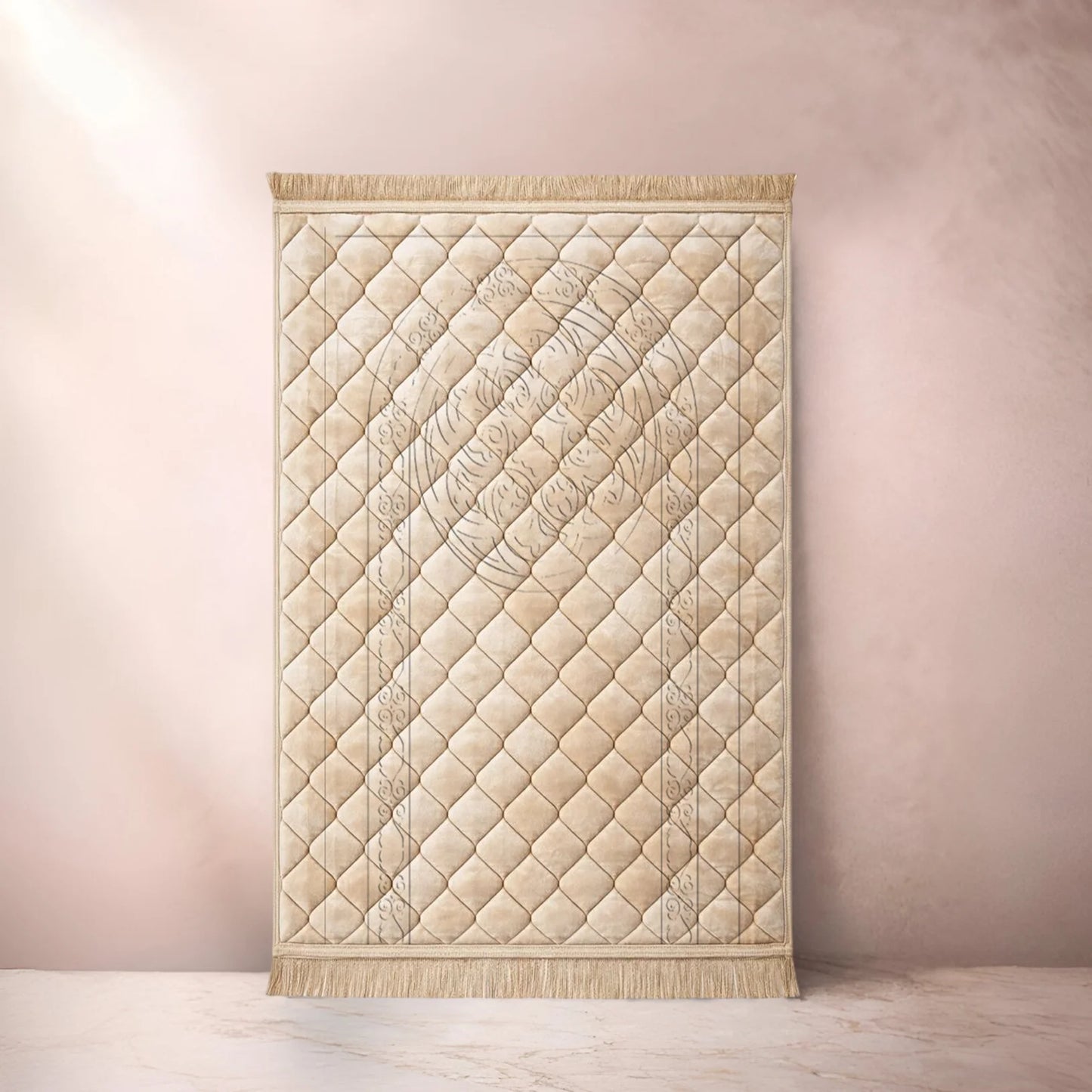 Light Brown 1 Flower - Embossed