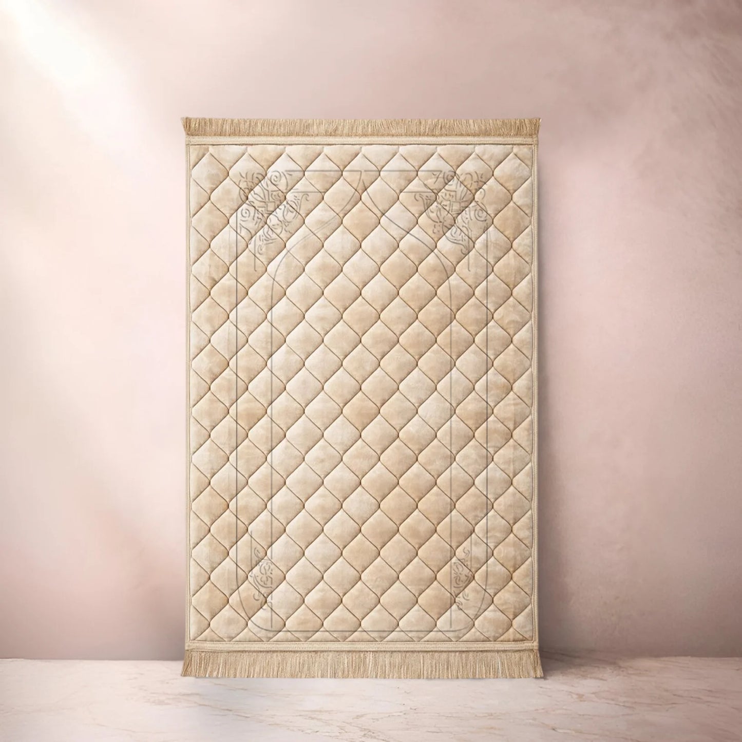 Light Brown Gumbad & Flower - Embossed