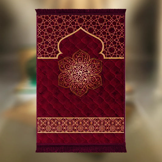 Mehroon Gumbad Motive & Flower - Budget