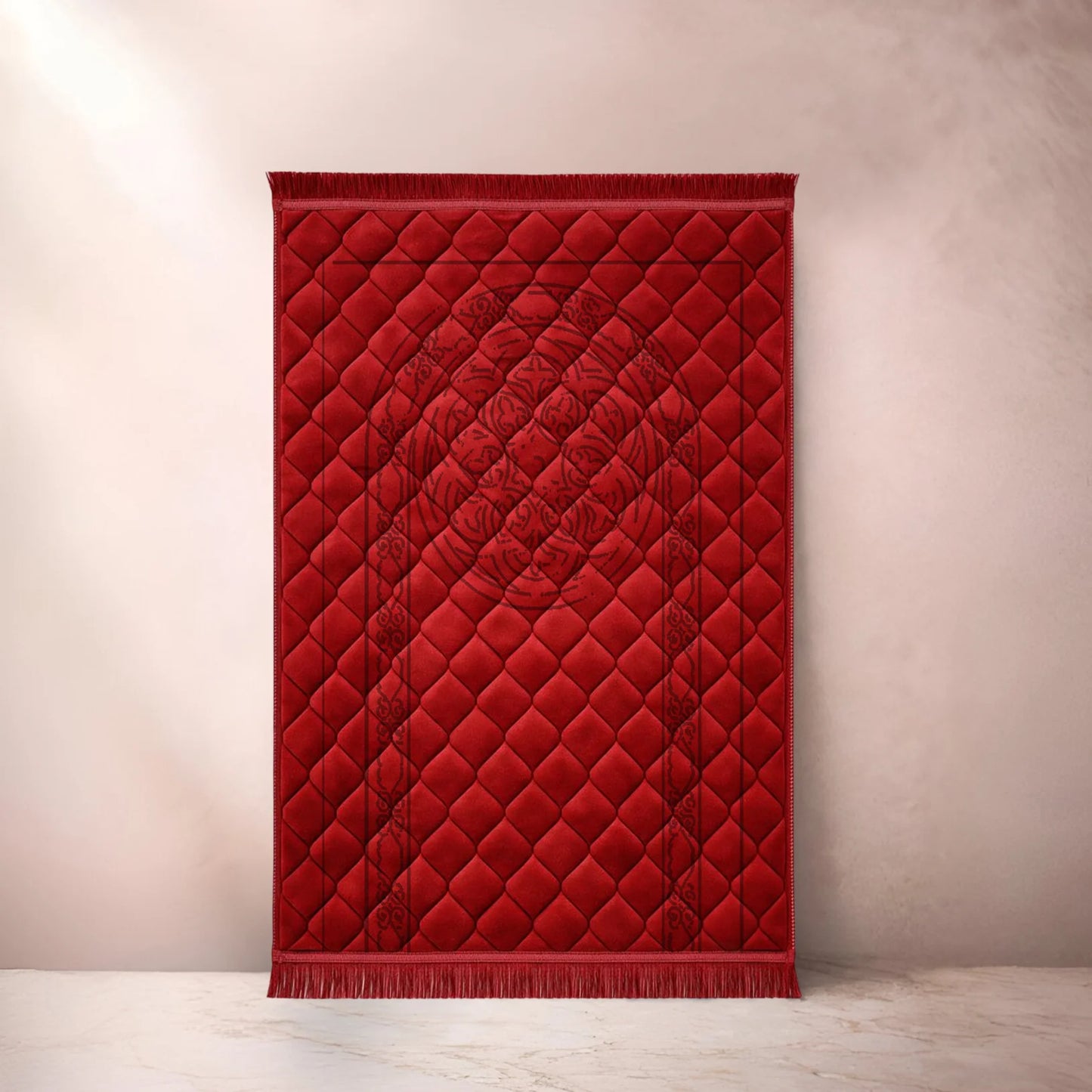 Mahroon 1 Flower - Embossed