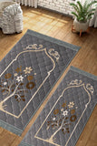 Grey Colorful Flower - Couple Pack
