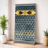 Grey Rhombus Shape - Gold