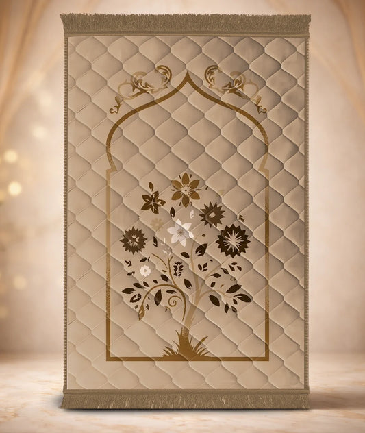 Beige Colorfull Flower - Exclusive