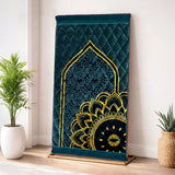Black 1 Flower - Gold