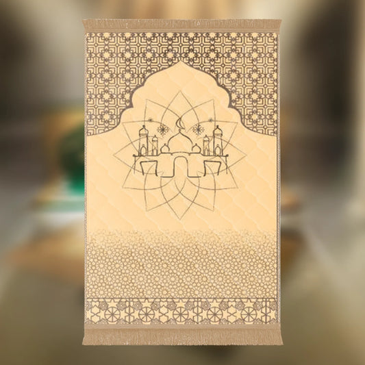 Beige Mosque & Flowers - Budget