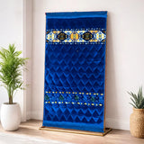 Navyblue Rhombus Shape - Gold