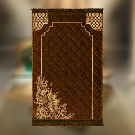 Brown Motive Leaf & Flower - Budget