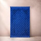 Navy Blue Gumbad & Flower - Embossed