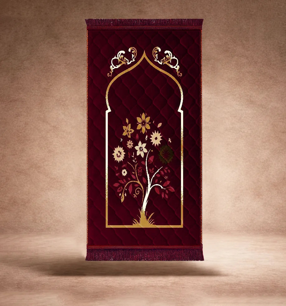 Mahroon Colorfull Flower - Perfect Fit