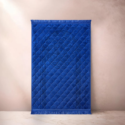 Navy Blue 1 Flower - Embossed