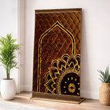 Chocolate Brown 1 Flower - Gold