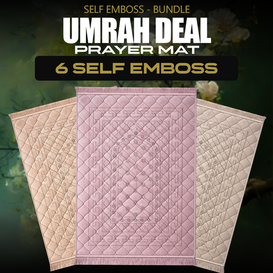 Self Emboss - Umrah Deal - 6 Pieces